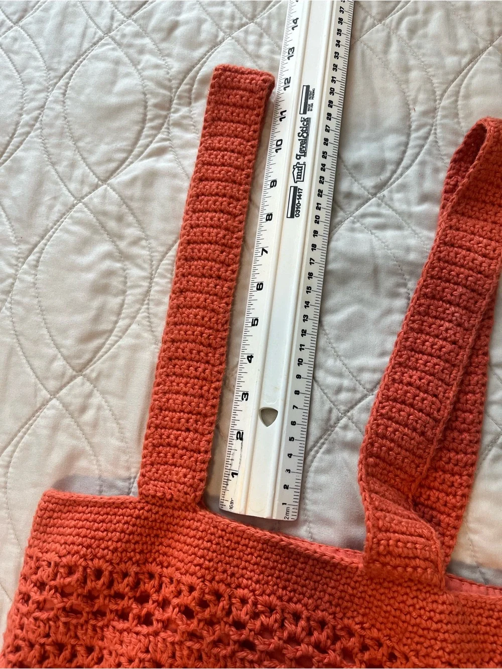Handmade Crochet Tote Bag in Rust - Picture 4 of 12